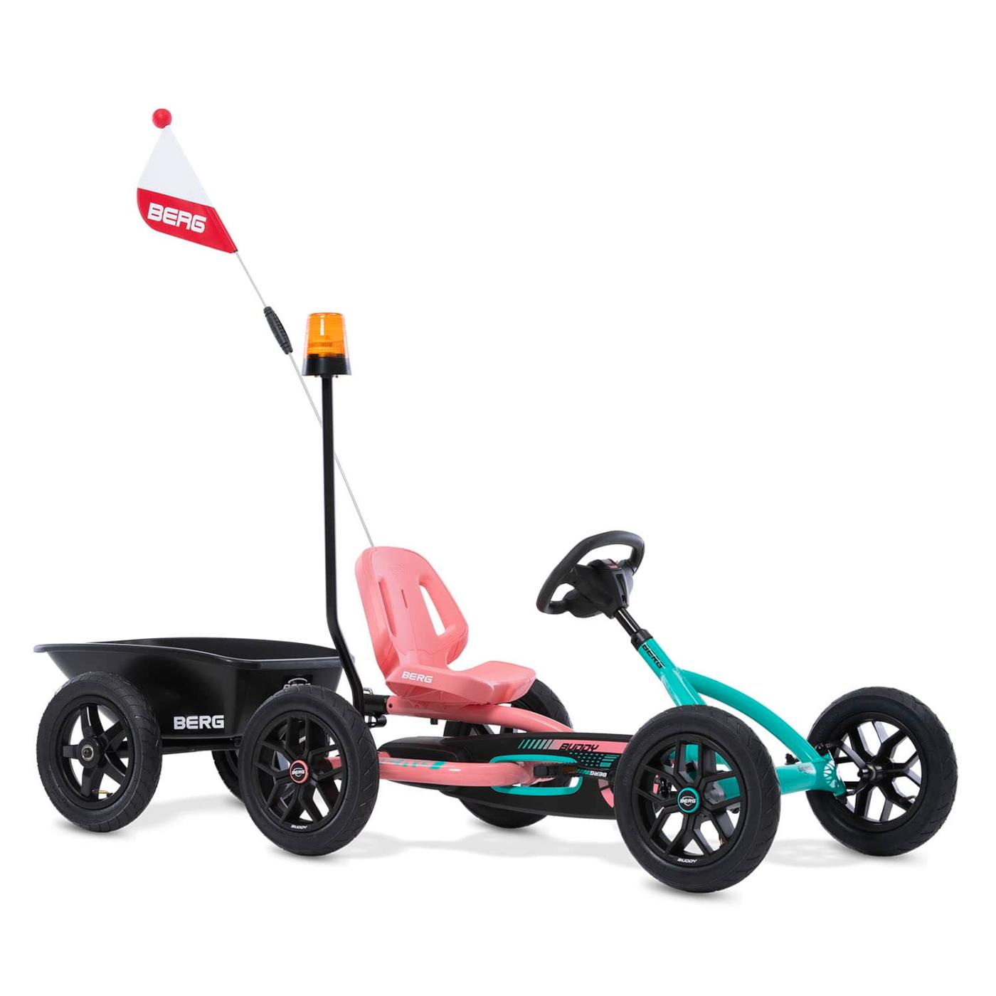 Cotxe de pedals BERG Buddy Lua rosa i blau 3 a 8 anys