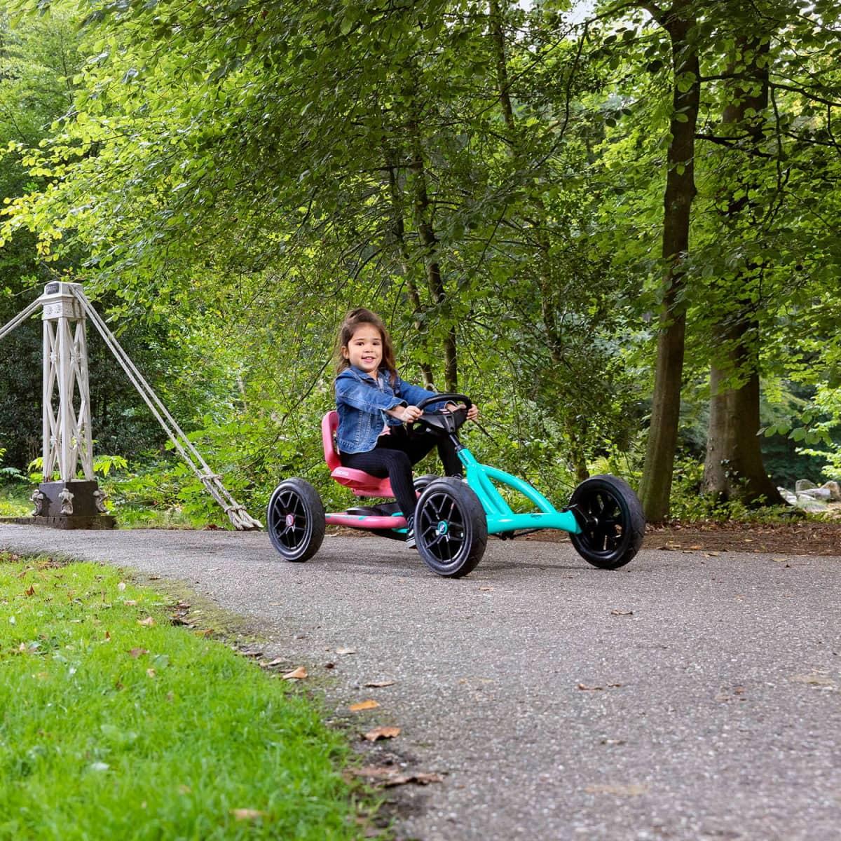 Coche de pedales BERG Buddy Lua rosa y azul 3 a 8 años