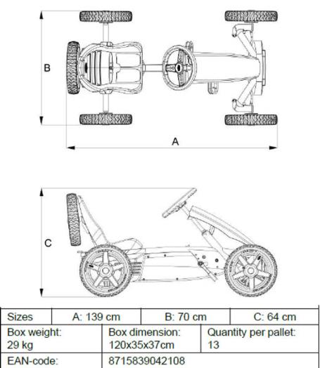 carro a pedais Jeep Adventure