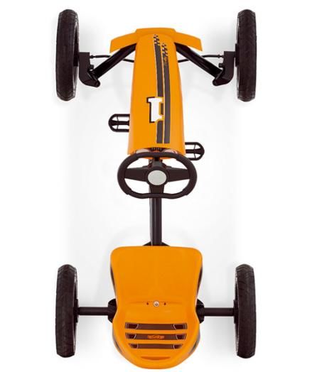 cotxe pedals rally orange dalt