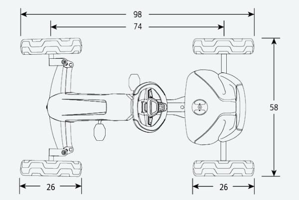 Carro de pedais BERG Reppy Racer