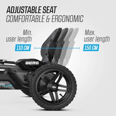 coche de pedales BERG Rally asiento ajustable