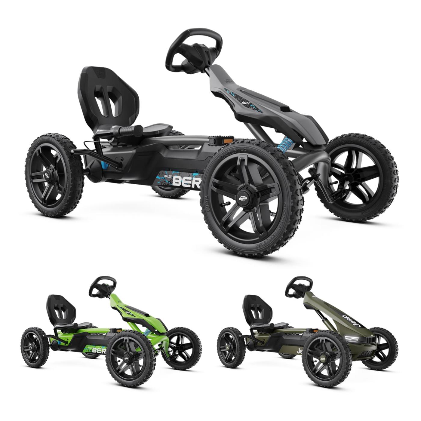 Coche de pedales BERG Rally DRT Black Cambio de 3 marchas