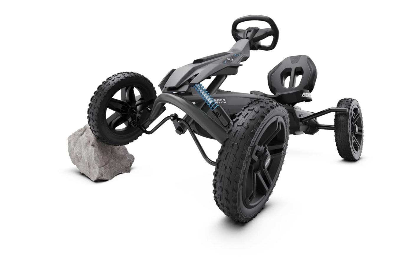 Coche de pedales BERG Rally DRT Black Cambio de 3 marchas