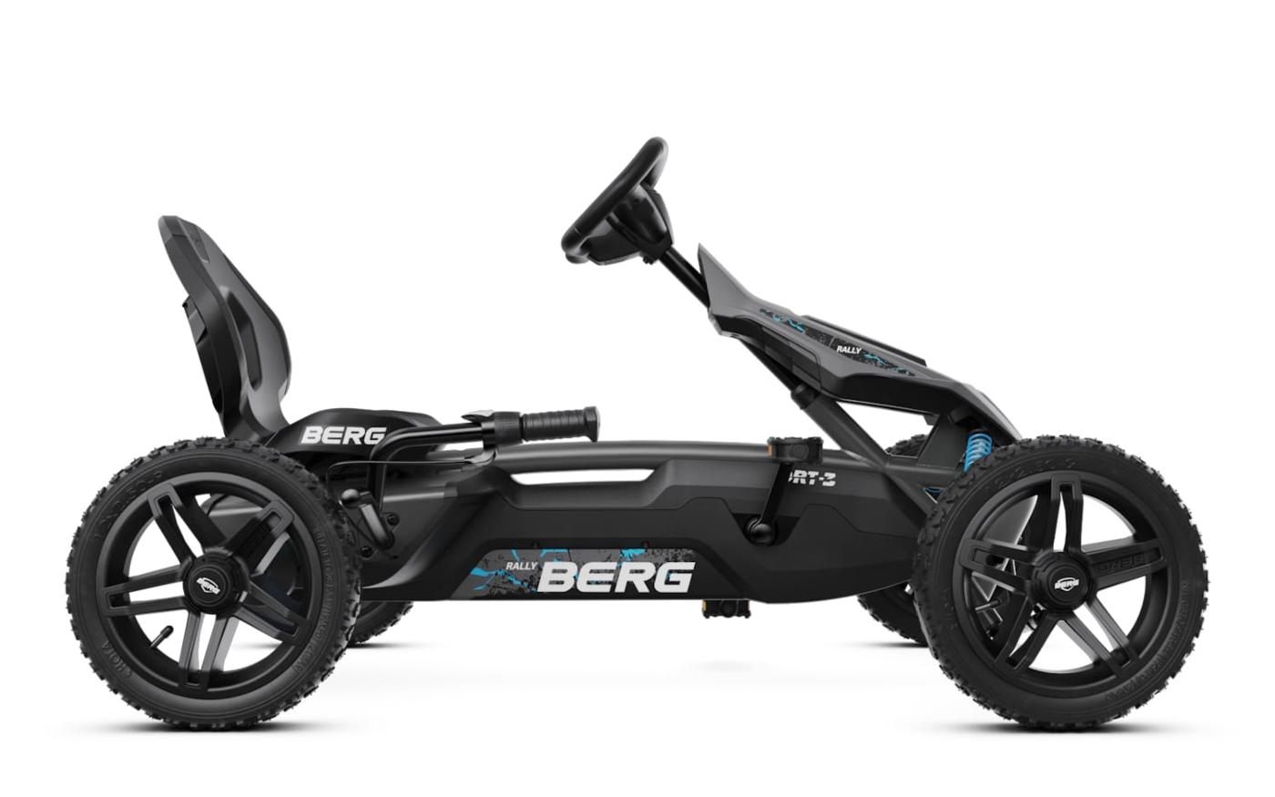 Coche de pedales BERG Rally DRT Black Cambio de 3 marchas