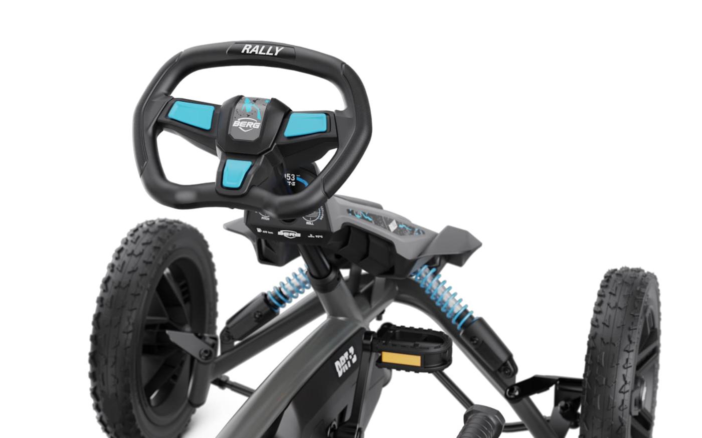 Coche de pedales BERG Rally DRT Black Cambio de 3 marchas