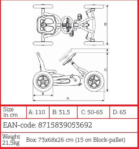 Cotxes pedals BERG BUDDY PRO