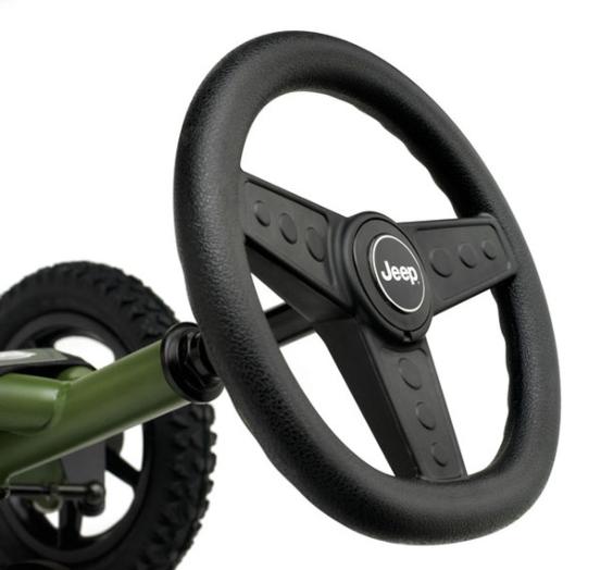 volante del coche de pedales jeep junior