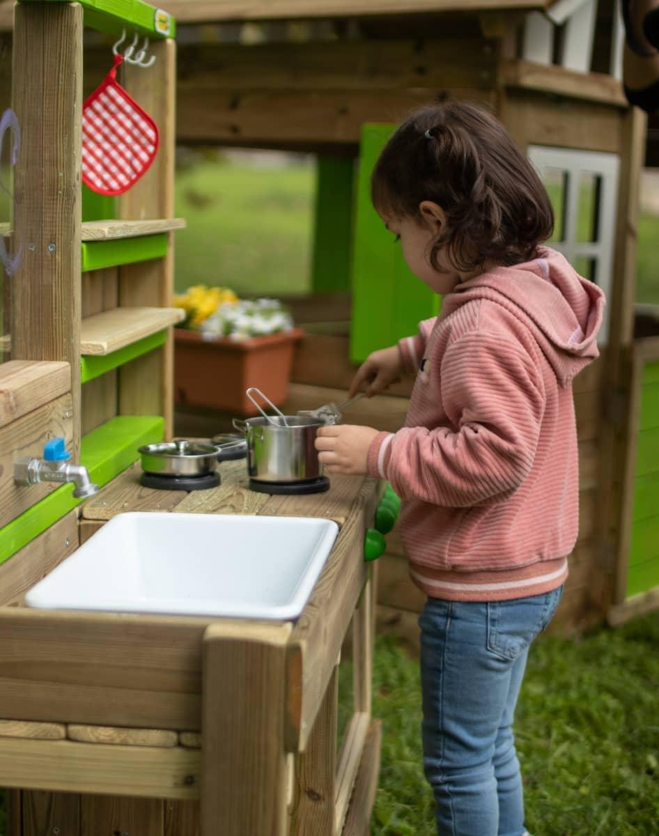 Cozinha de exterior infantil madeira MASGAMES TASTY