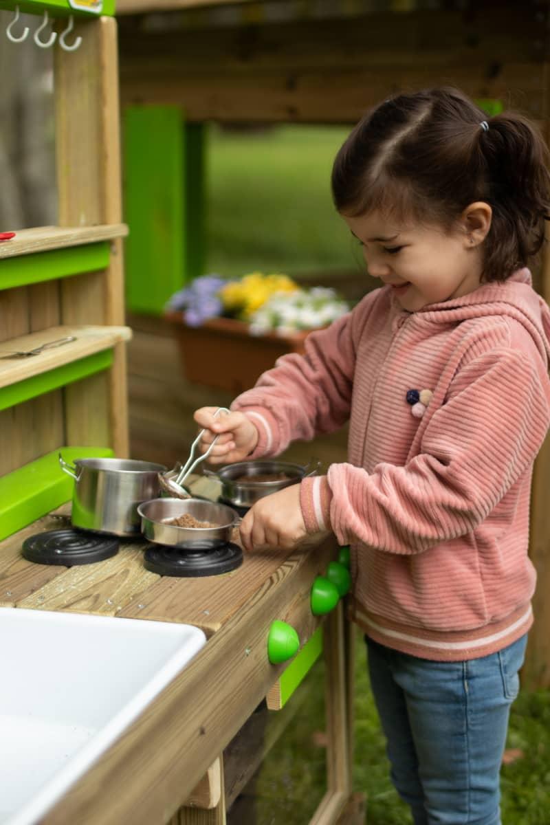 cozinha para crianças exterior aprovada para escolas MASGAMES TASTY HORECA