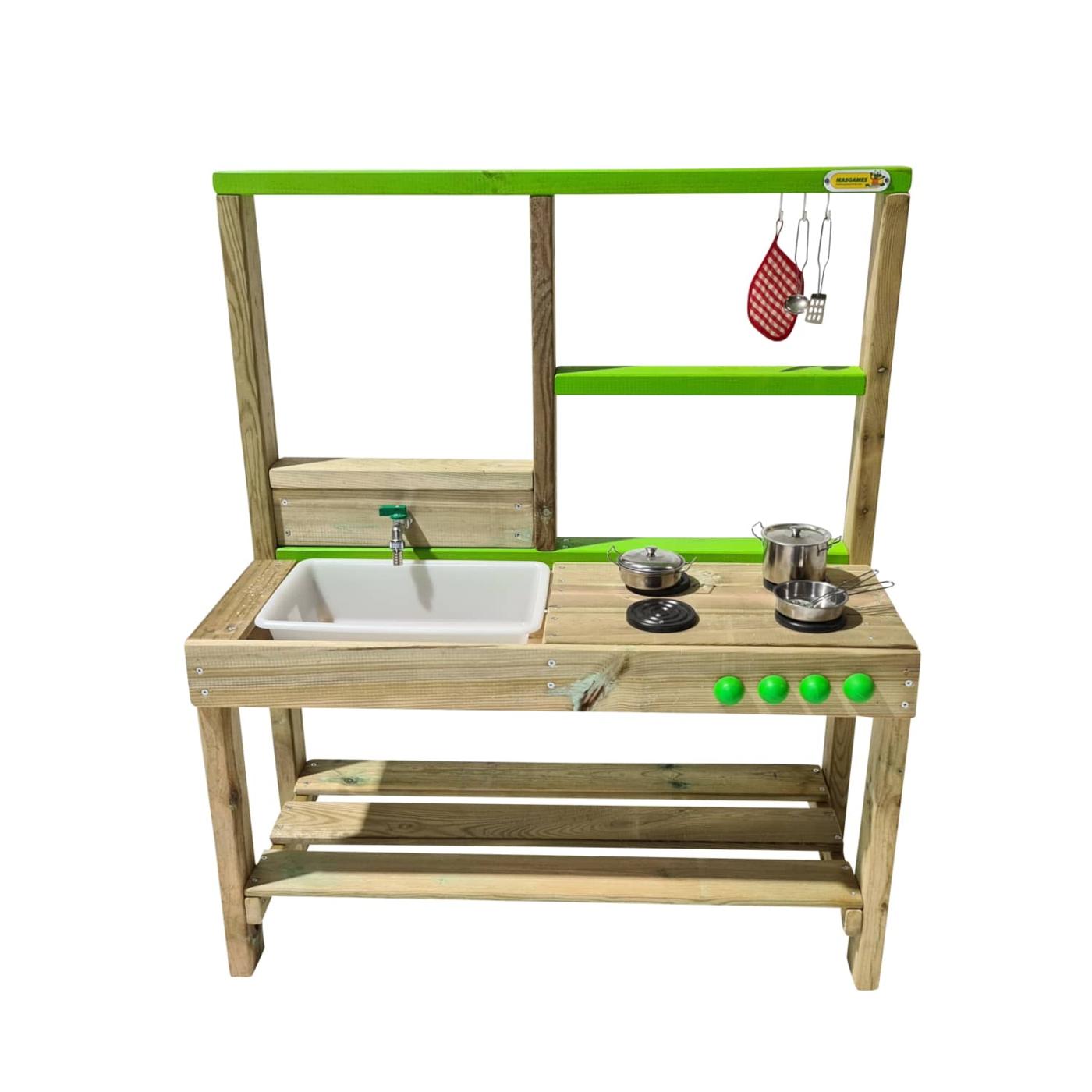 Cocinita exterior infantil de madera MASGAMES SPICY