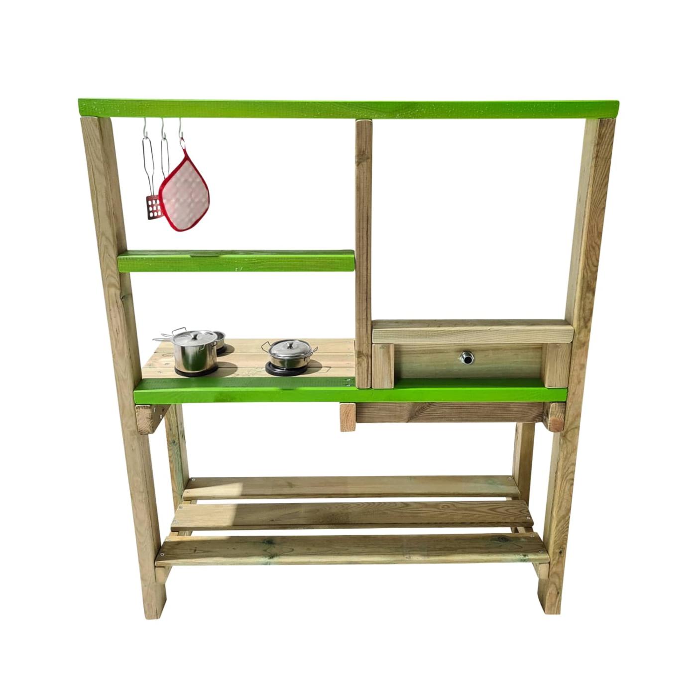 Cocinita de madera para exterior homologada MASGAMES SPICY HORECA