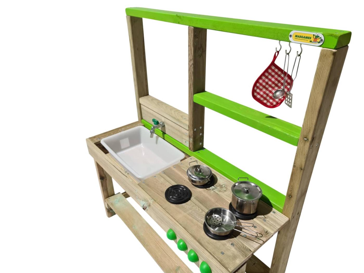 Cocinita exterior infantil de madera MASGAMES SPICY