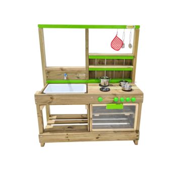 Cocinita de exterior infantil de madera tratada MASGAMES TASTY