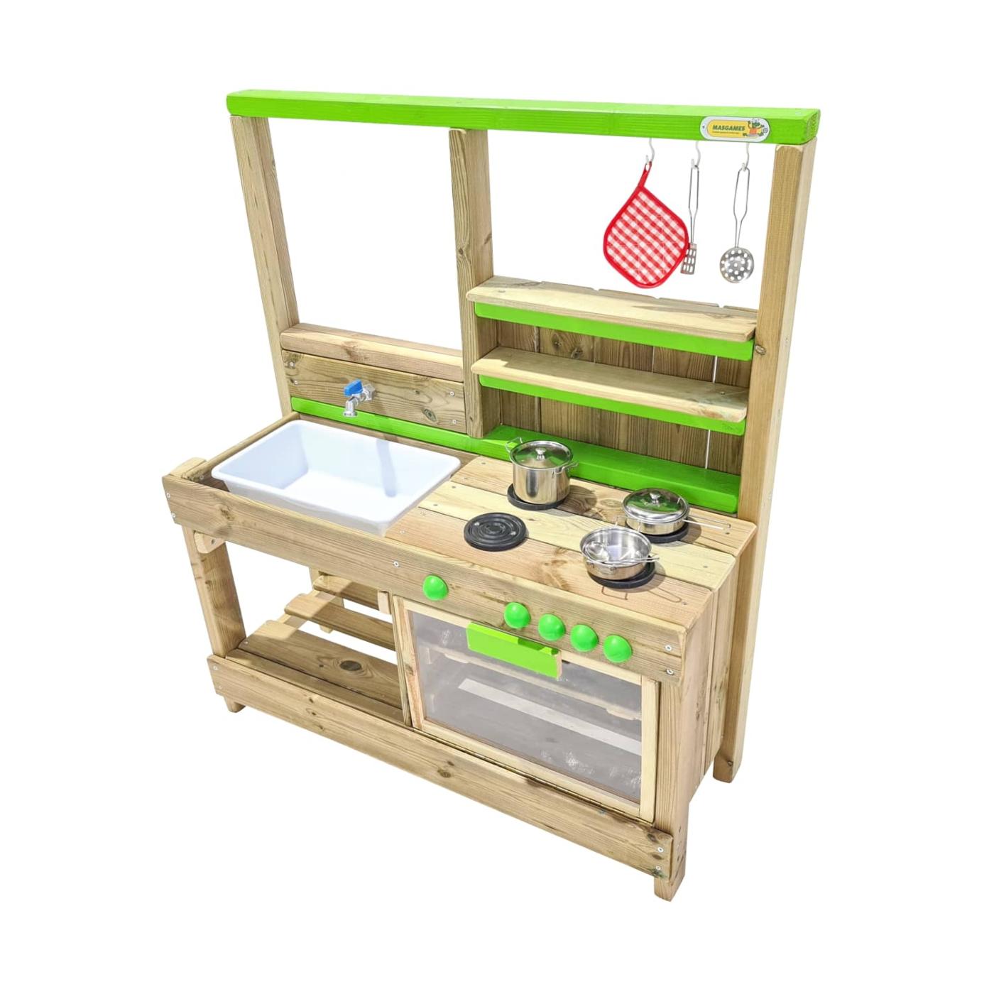 Cocinita de exterior infantil MASGAMES TASTY HORECA homologada para escuelas