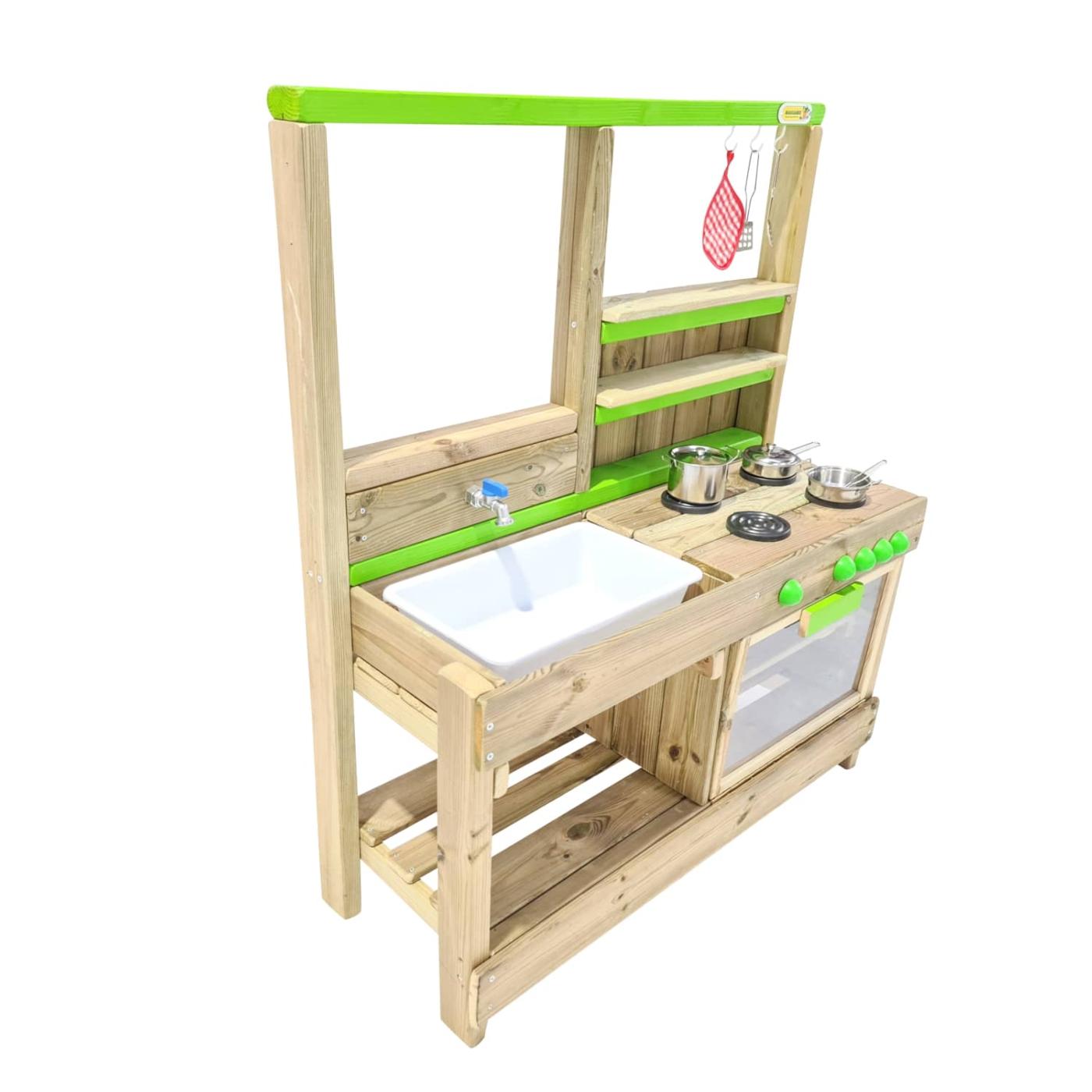 Cocinita de exterior infantil de madera tratada MASGAMES TASTY