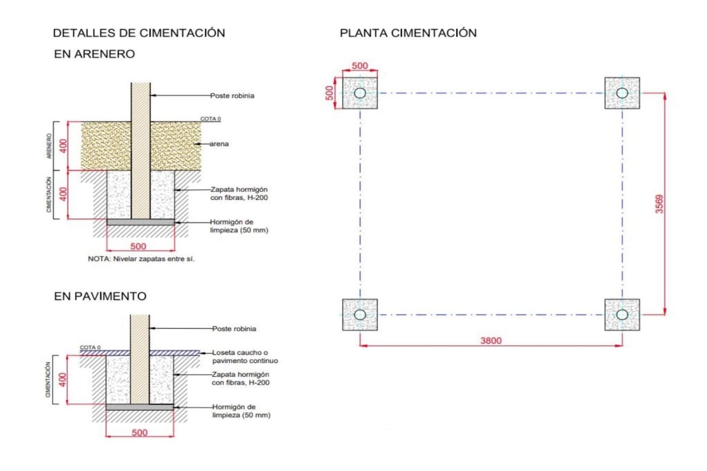 Baloiço de madeira de robinia com barra oscilante e capacidade para 4 pessoas TAULL 3