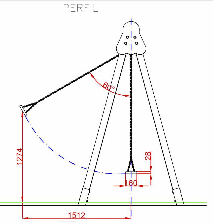 Baloiço de Dois Lugares e Assentos Planos