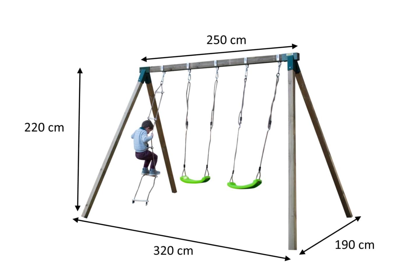 Gronxador de fusta quadrada MASGAMES YUA