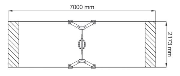 Baloiço de um lugar com assento plano