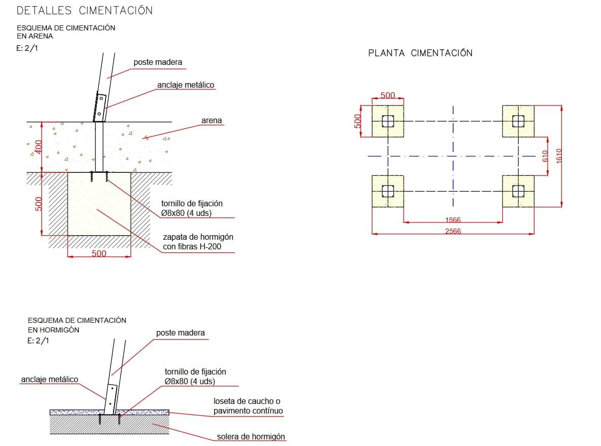 columpio homologado de una plaza con asiento plano