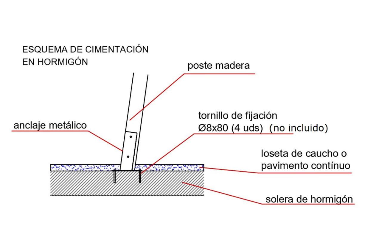 Columpio de madera homologado MASGAMES DRACO con asiento de bebé y asiento plano. El larguero es metálico y las patas de madera. 4