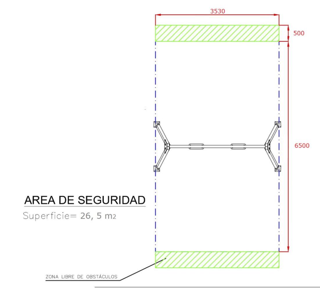 Columpio de madera homologado MASGAMES DRACO con asiento de bebé y asiento plano. El larguero es metálico y las patas de madera. 7