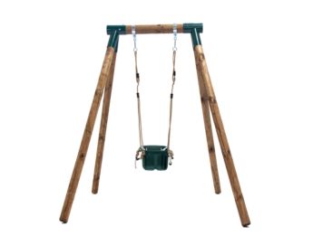 Baloiço de madeira MASGAMES KILA com assento de criança