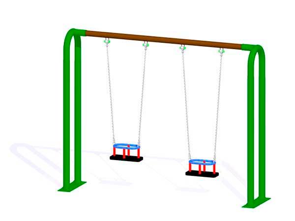 baloiço-metalico-asientos-bebe-vesubio-verde-marrón