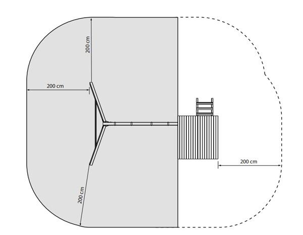 area de juego de la torre kiosk XL alto