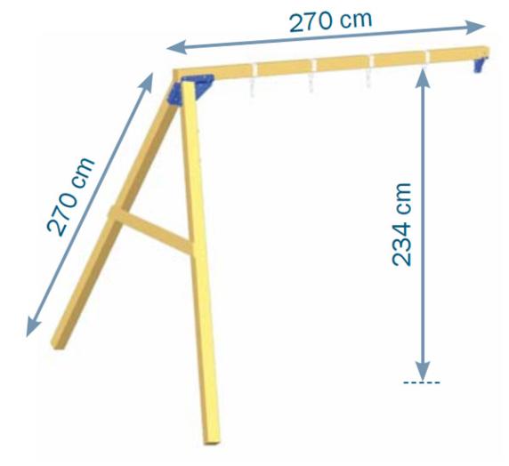 medidas columpio XL para torre kiosk XK