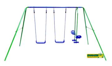 Baloiço de metal triple Junior