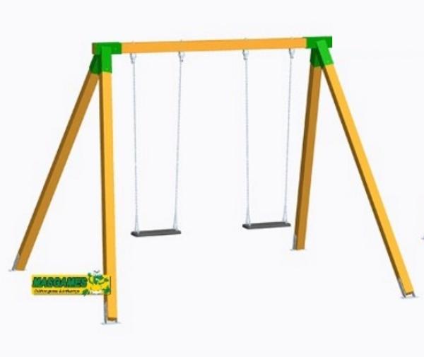 Baloiço de madeira Vega uso publico