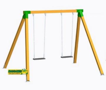 Baloiço de madeira Vega uso publico