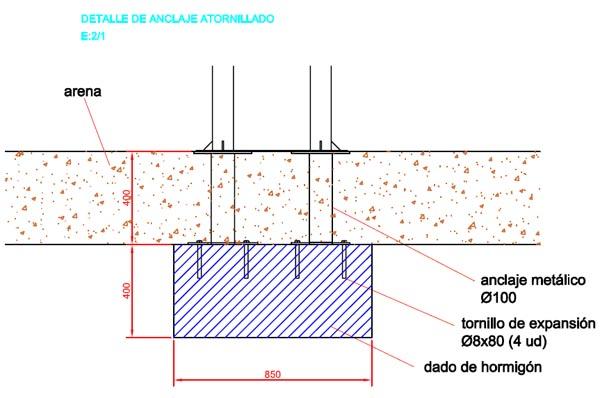 Columpio homologado Vesubio con asientos mixtos