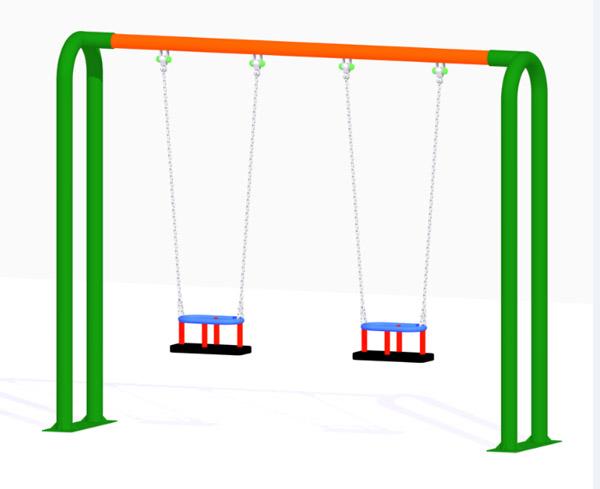 Baloiço duplo Vesubio assentos crianças