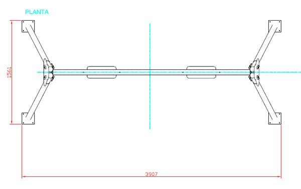 BALOIÇO DE METAL DOIS LUGARES E ASSENTOS MISTOS