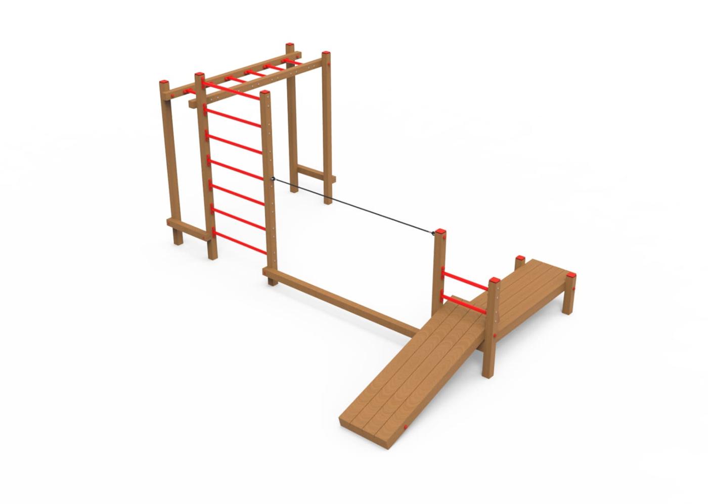 Parque de escalada, equilibrio, abdominales SALÓNIKA