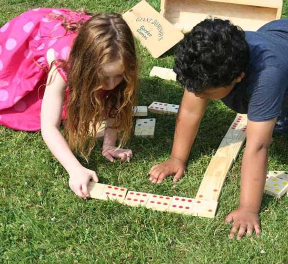 Dominó gigante madera