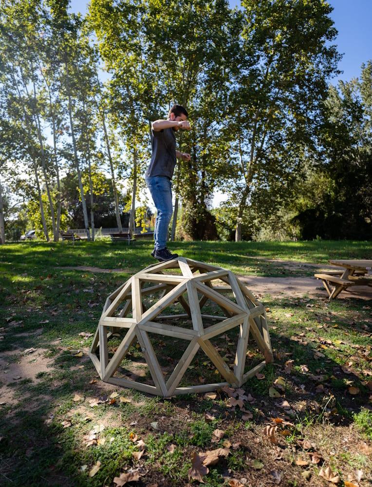 Domo geodésico madera MASGAMES L