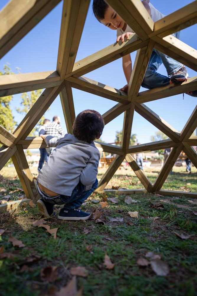 Domo geodésico madera MASGAMES L