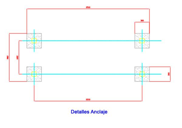 Escalera horizontal de madera