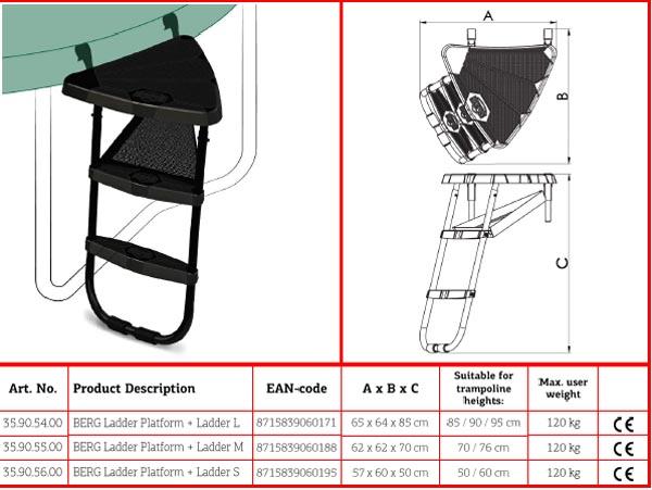 Plataforma para escalera BERG