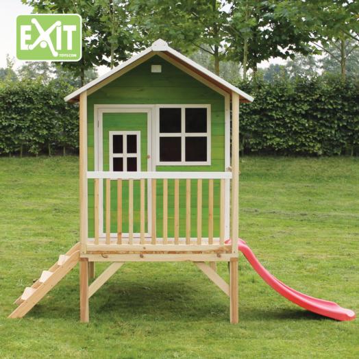 Casita-de-madeira-Loft-Green-elevada-foto