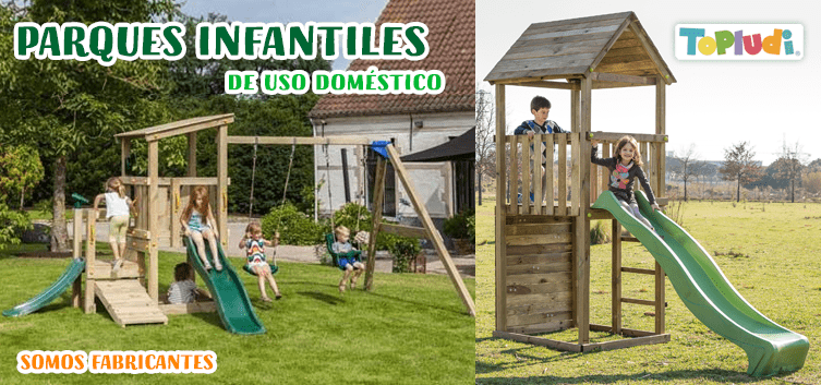 Fabricante de columpios, toboganes y parques infantiles exteriores