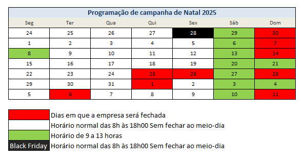 horario natal topludi 2025