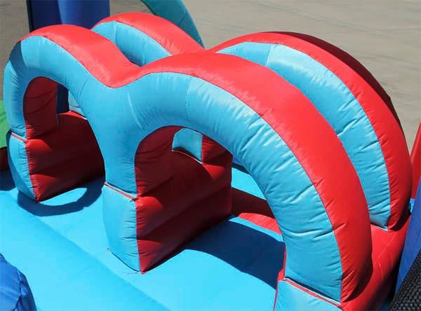 inflable carrera d'obstacles gran