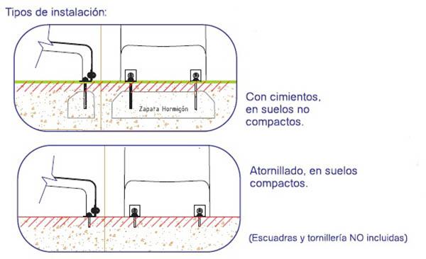 Rampa de tobogán Serie H homologada para uso público, varios colores y medidas