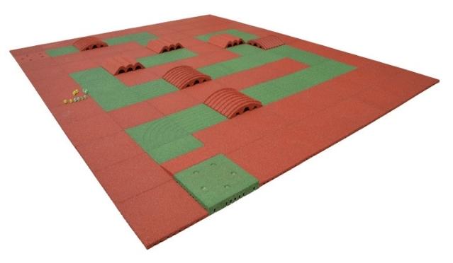 Juego circuito de CANICAS Premium de losetas de caucho uso público