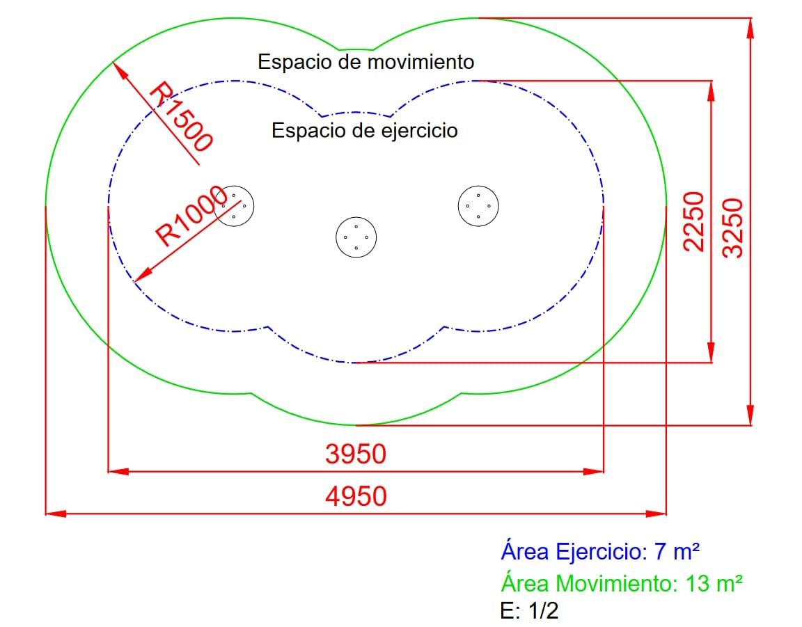 circuito educación física salto y equilibrio